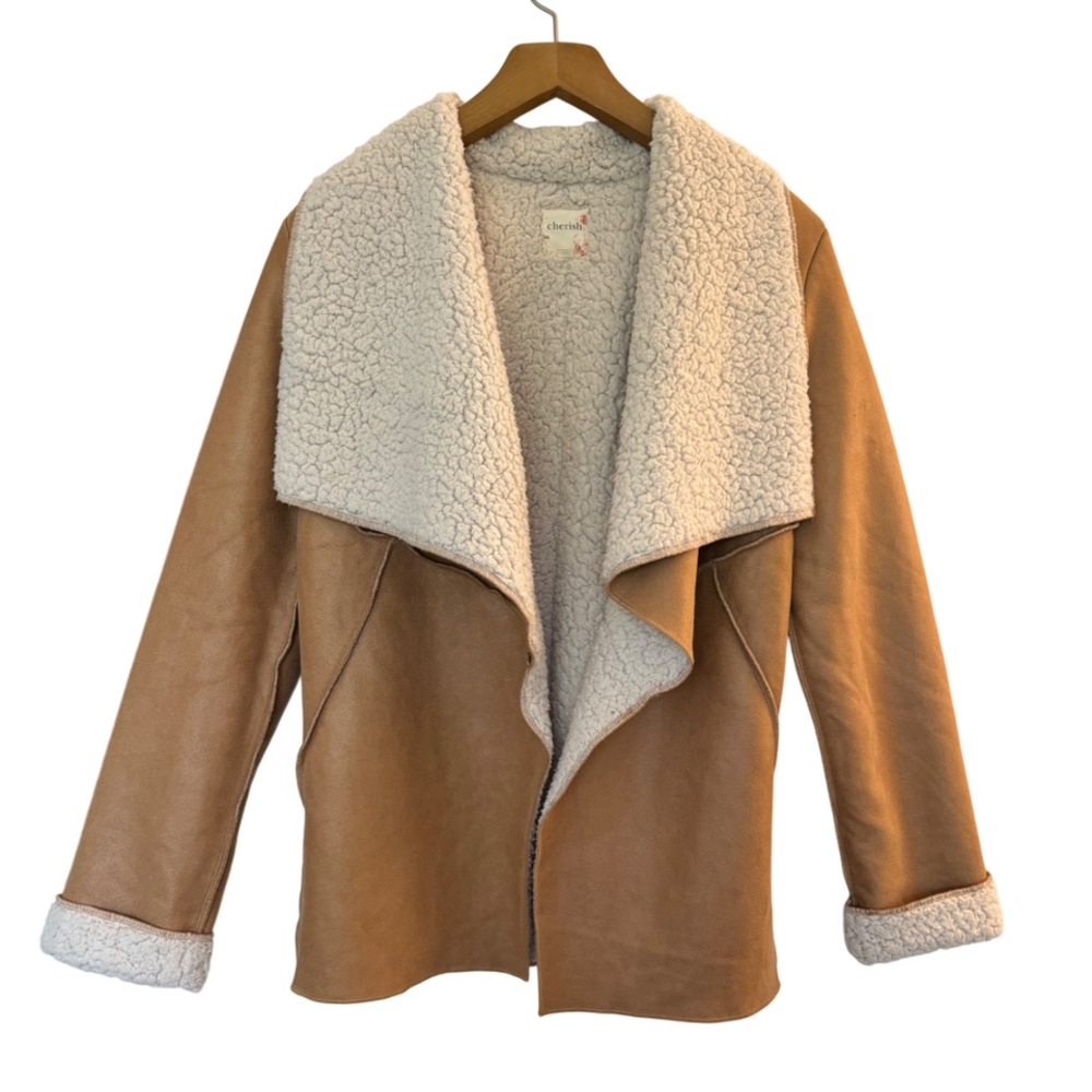 Faux Shearling Sherpa Lined Jacket